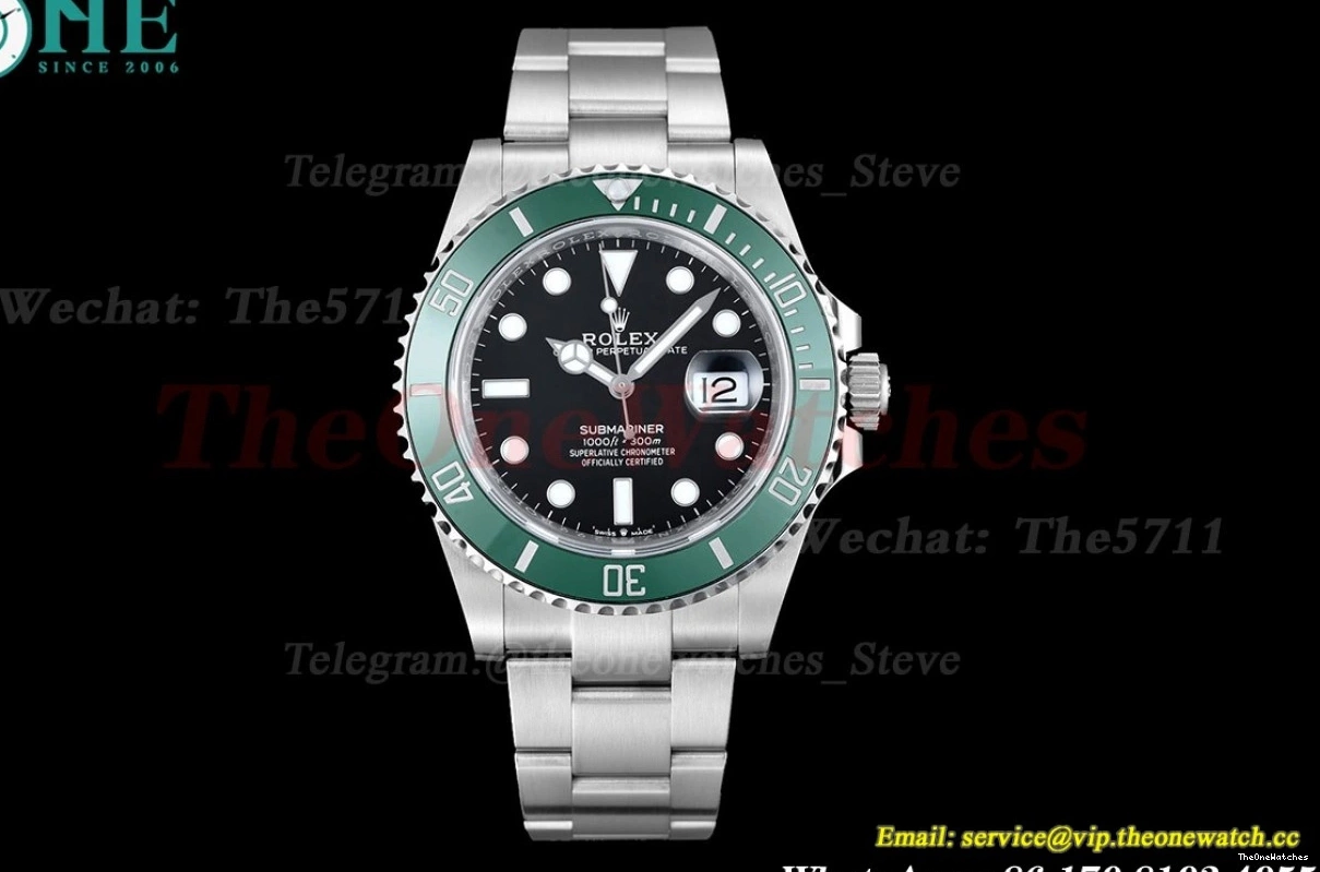 Green SS Starbucks 41mm 126610LV Clean Bezel SS SH3235 Submariner 0429